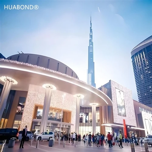 Paneles compuestos de aluminio del centro comercial de Dubai